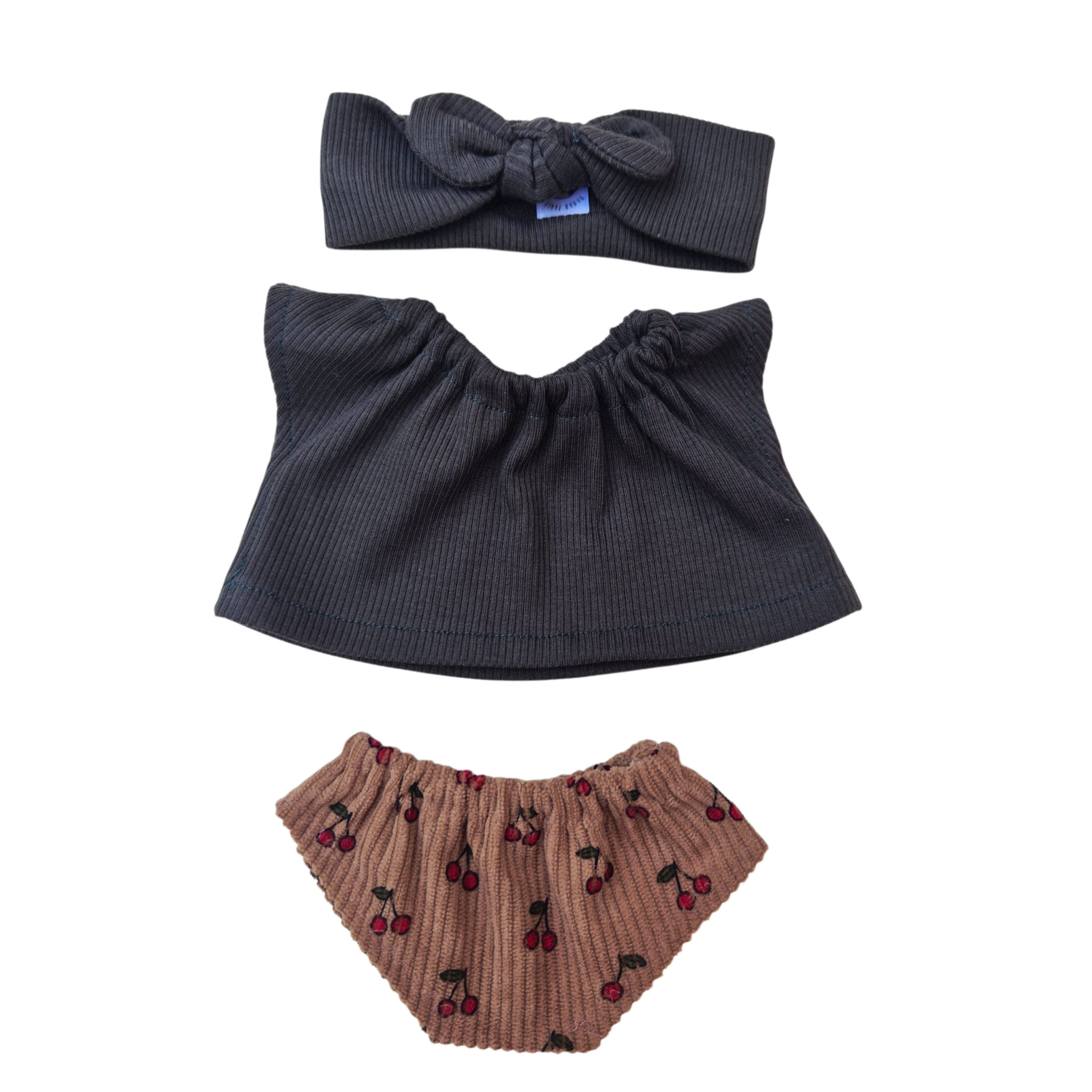 CERISE - culotte et tee-shirt + bandeau