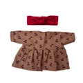 CERISE - robe et bandeau rouge