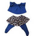 FELIX - jupe + tee-shirt et collant bleu