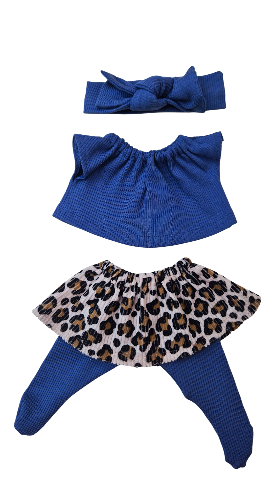 FELIX - jupe + tee-shirt collant et bandeau bleu