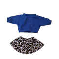 FELIX - jupe + sweat shirt bleu