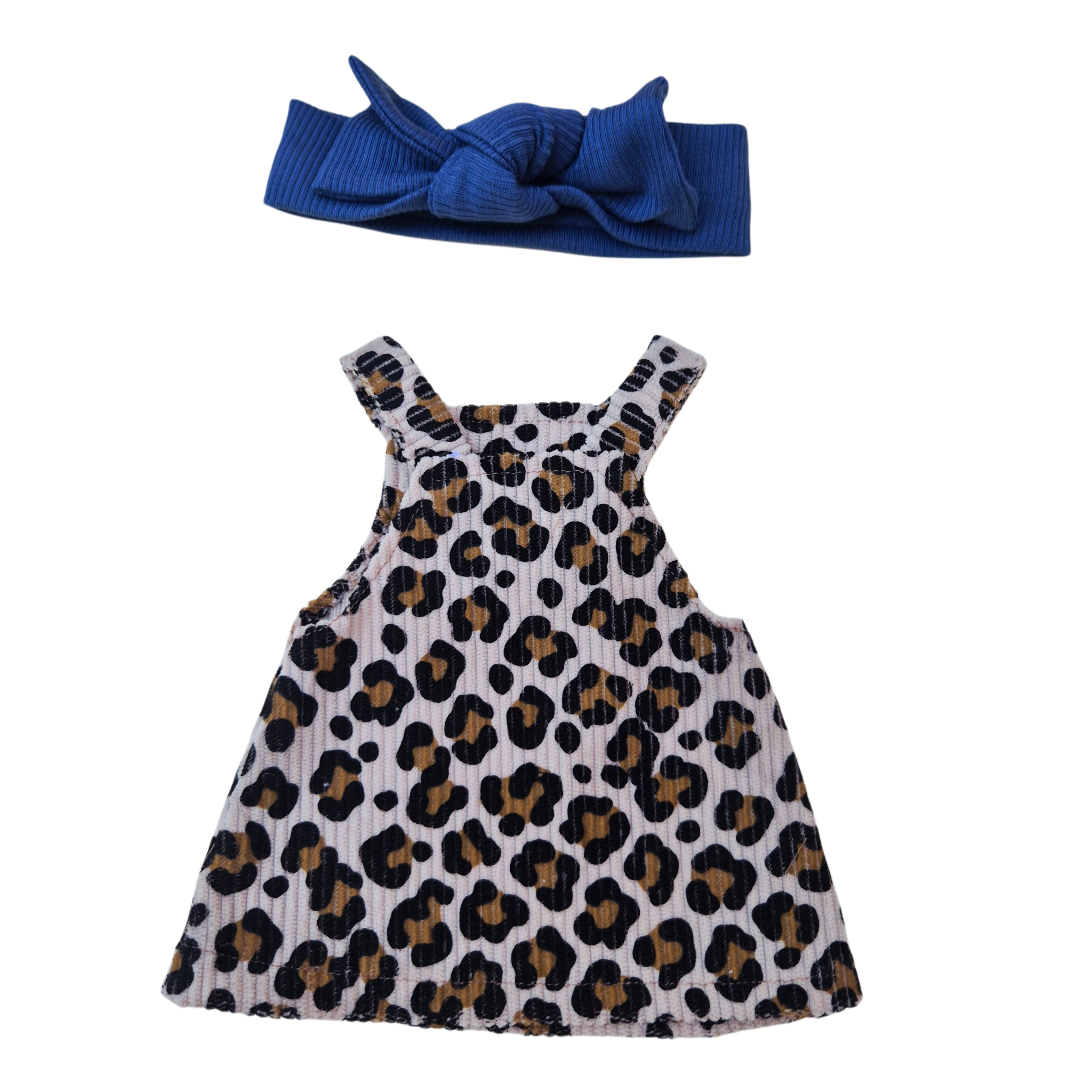 FELIX - robe salopette  + bandeau bleu