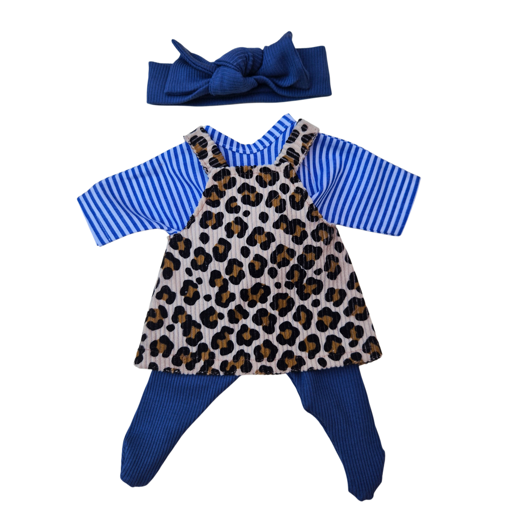 FELIX - robe salopette + chemise +bandeau + collant