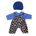 FELIX - salopette + chemise + bonnet bleu