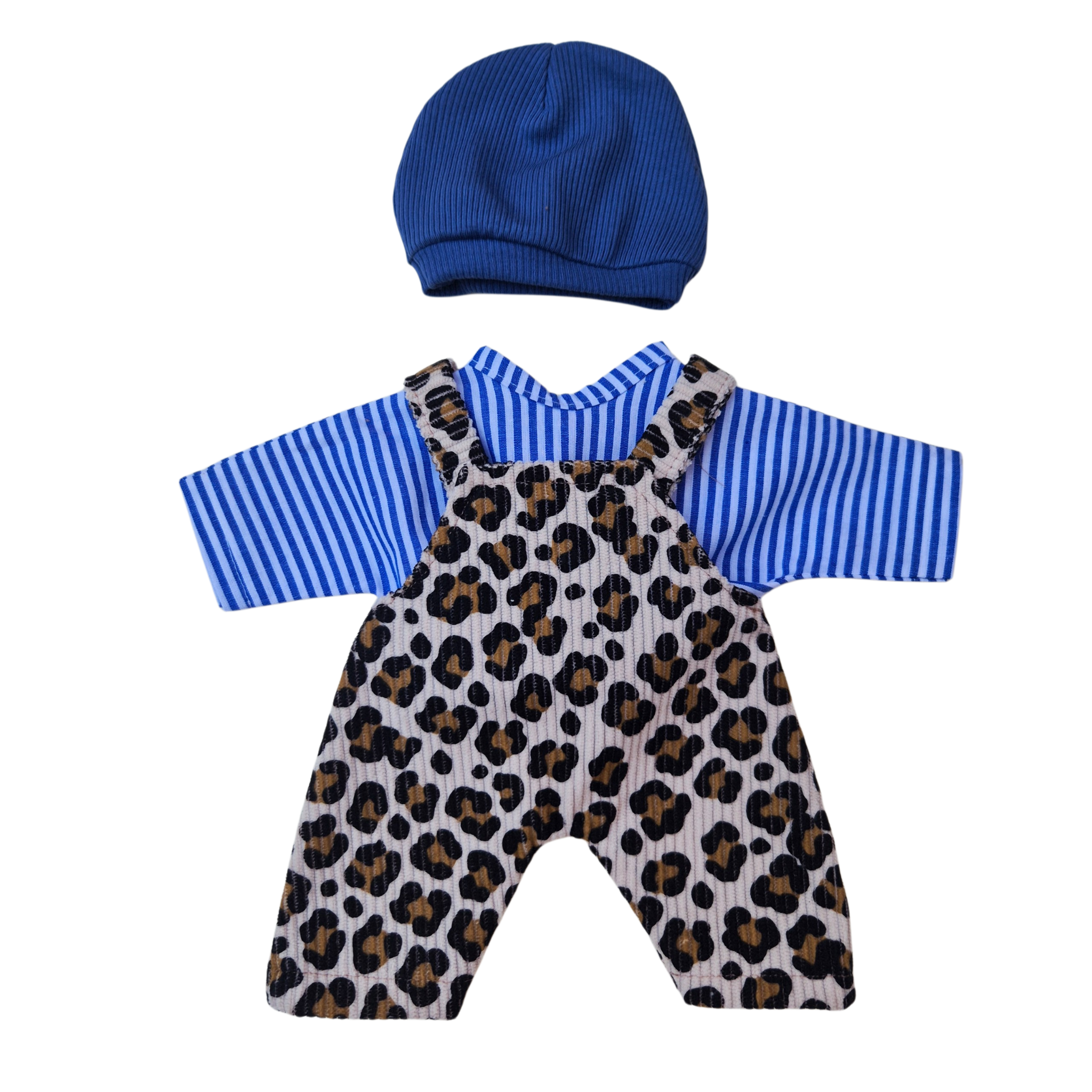 FELIX - salopette + chemise + bonnet bleu