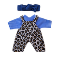 FELIX - salopette + chemise + bandeau bleu