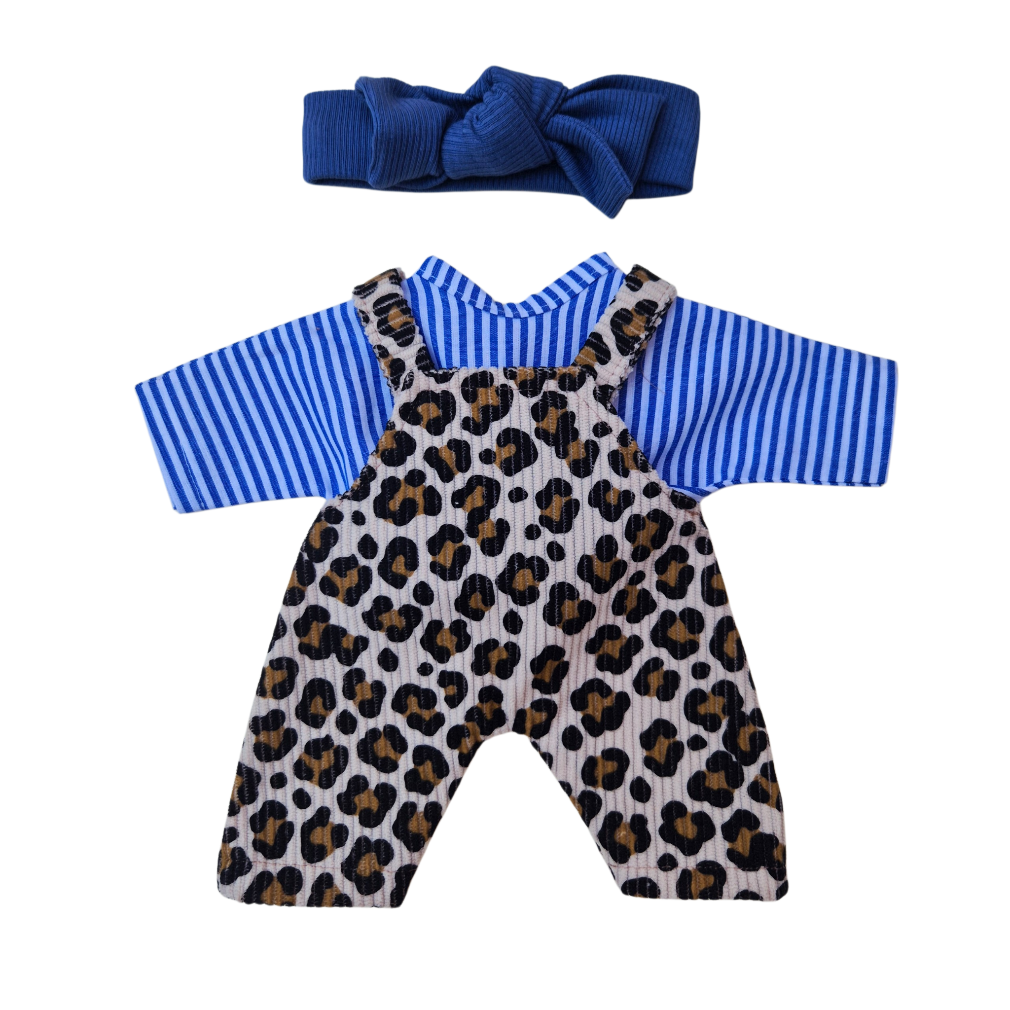 FELIX - salopette + chemise + bandeau bleu