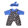 FELIX - salopette + chemise +  bandeau assorti