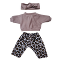 FELIX - pantalon + sweat et bandeau beige
