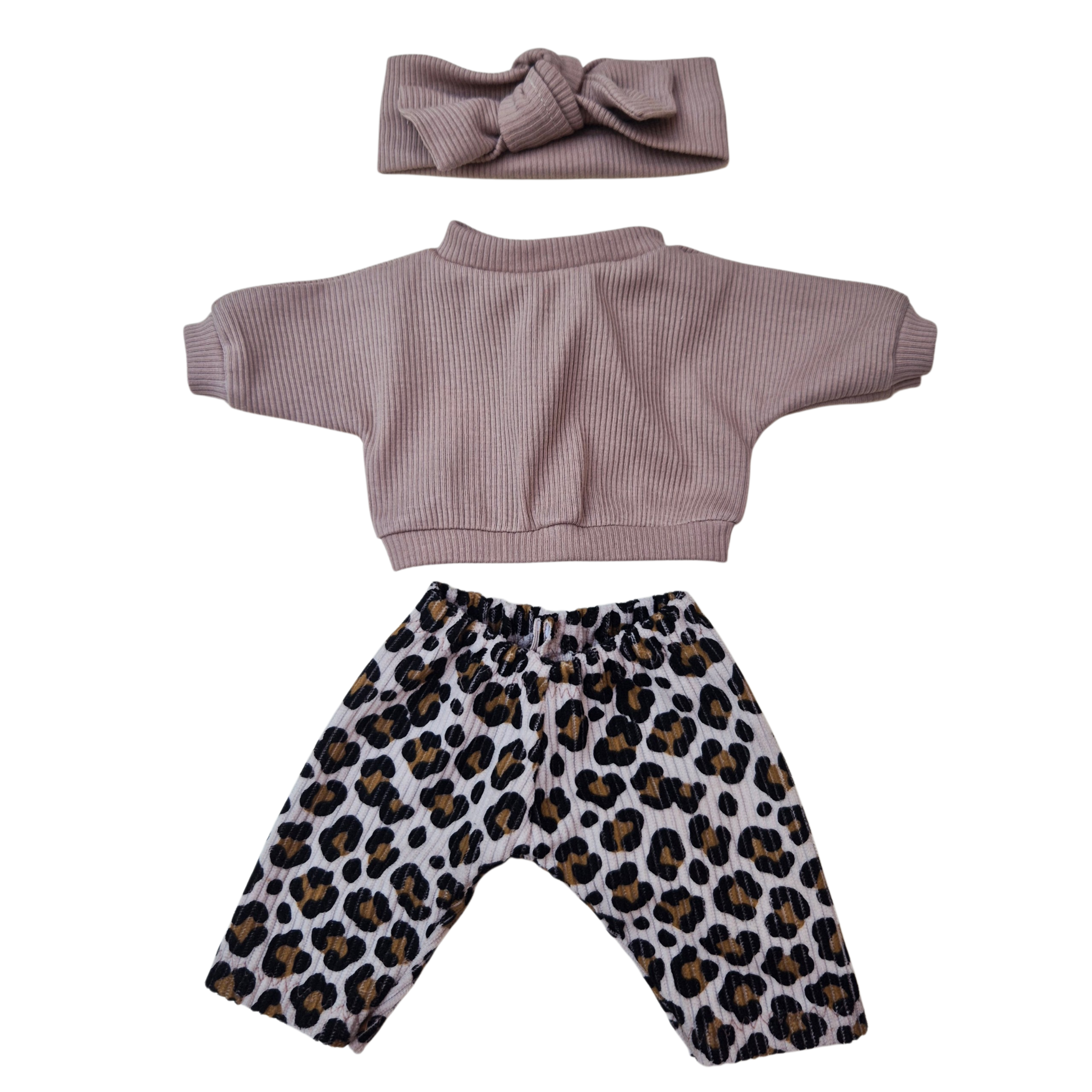 FELIX - pantalon + sweat et bandeau beige