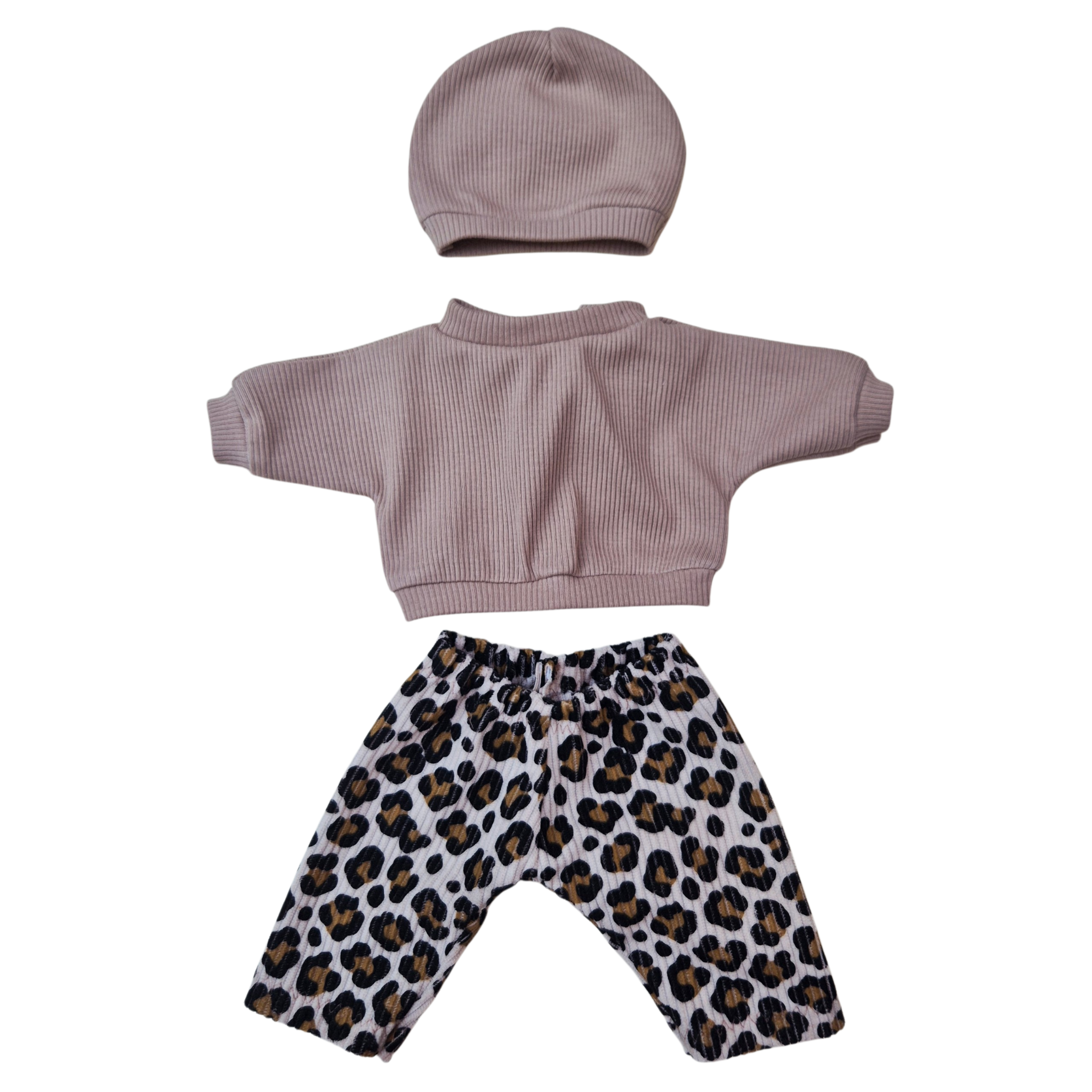 FELIX - pantalon + sweat et bonnet beige