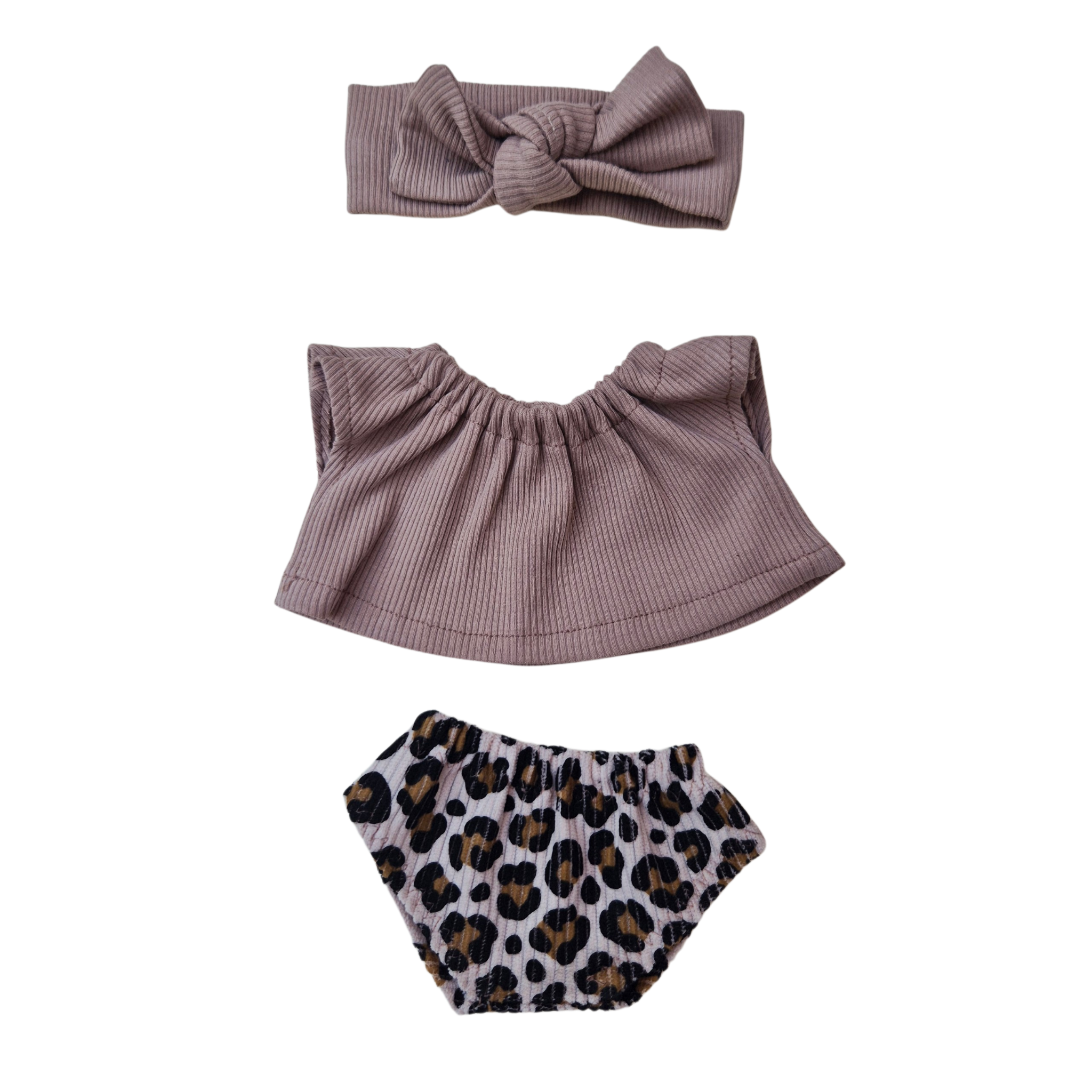FELIX - culotte + tee-shirt et bandeau beige