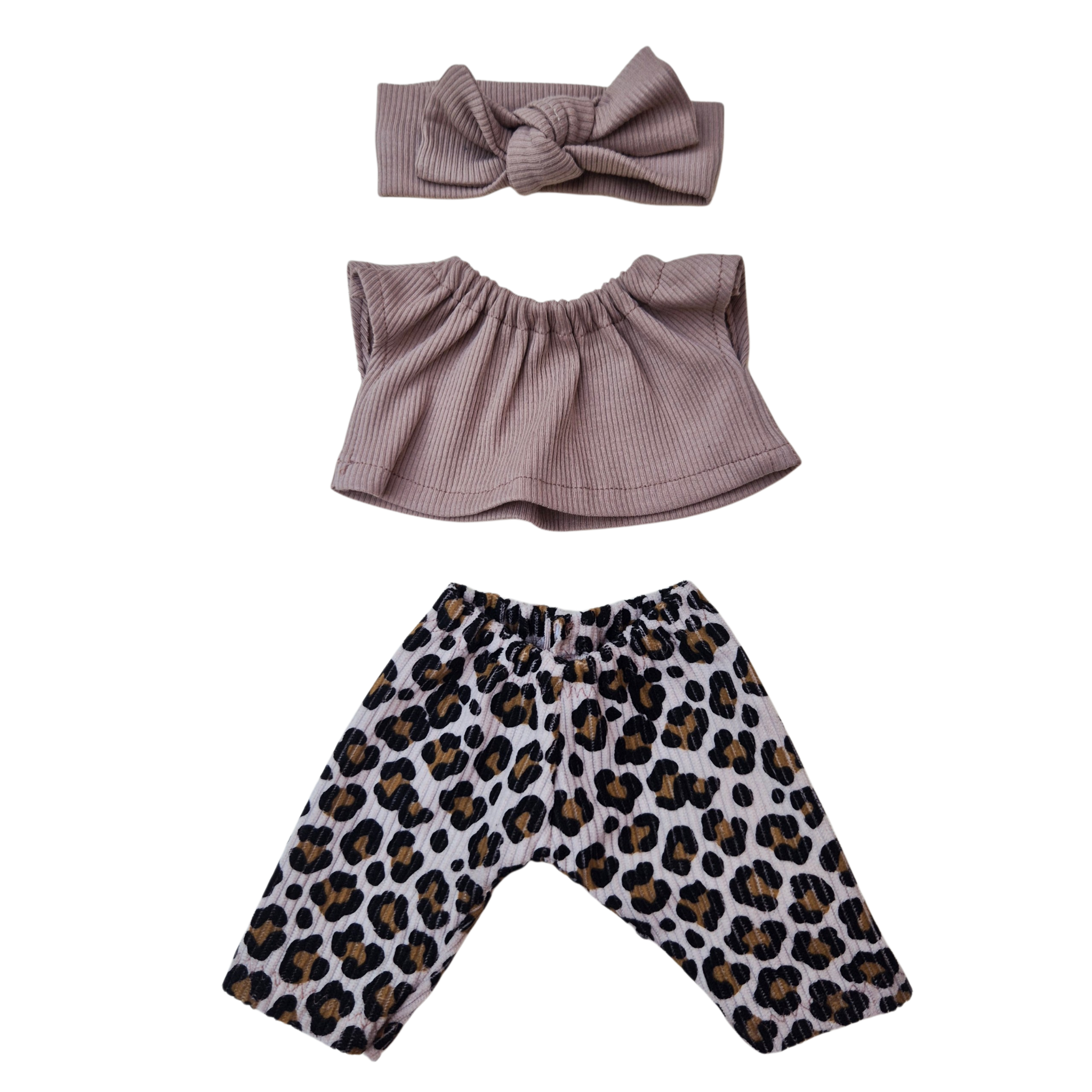 FELIX - pantalon + tee-shirt et bandeau beige