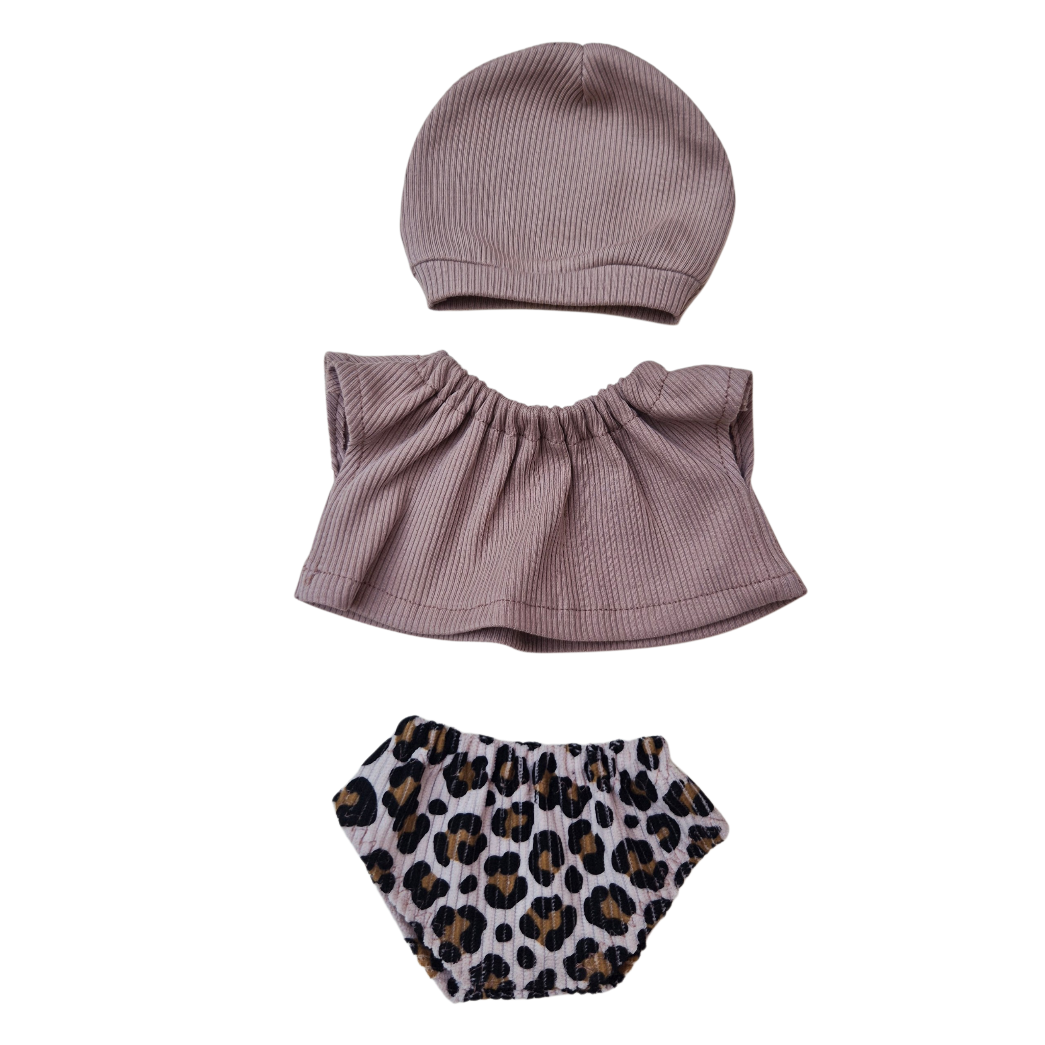 FELIX - culotte + tee-shirt et bonnet beige