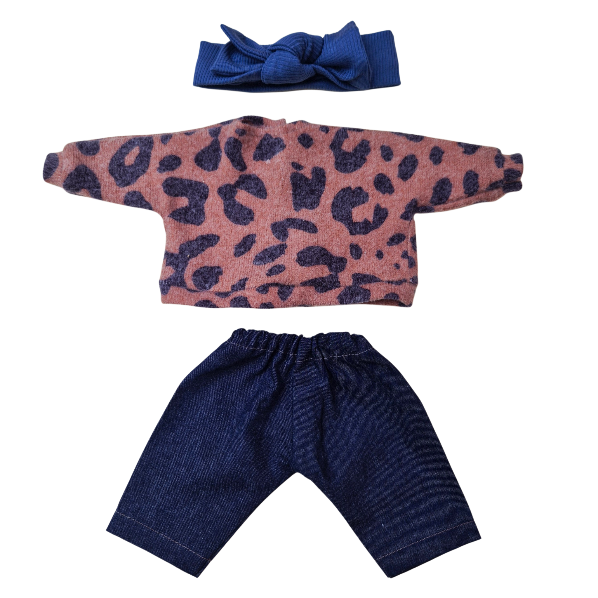 ROMY - SWEAT LAINAGE + PANTALON + BANDEAU BLEU