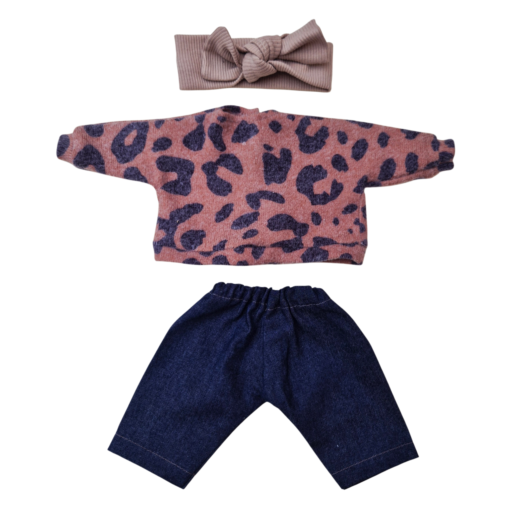 ROMY - SWEAT LAINAGE + PANTALON + BANDEAU BEIGE