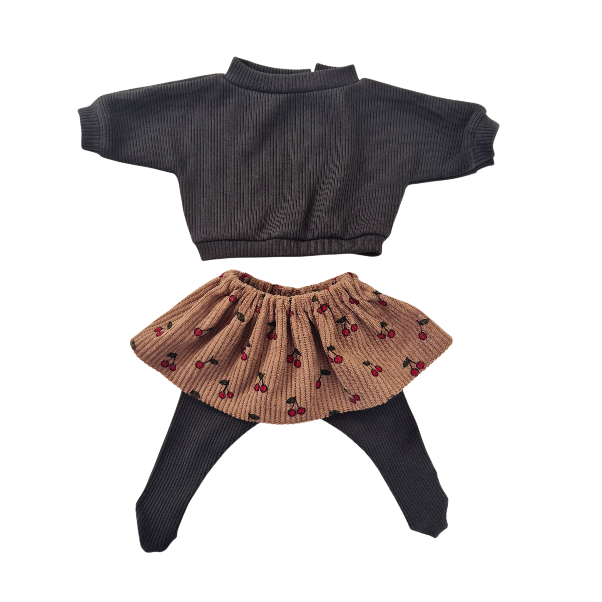 CERISE - jupe et sweat + collant