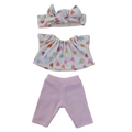 MANON - TEE-SHIRT + PANTALON ET BANDEAU ROSE