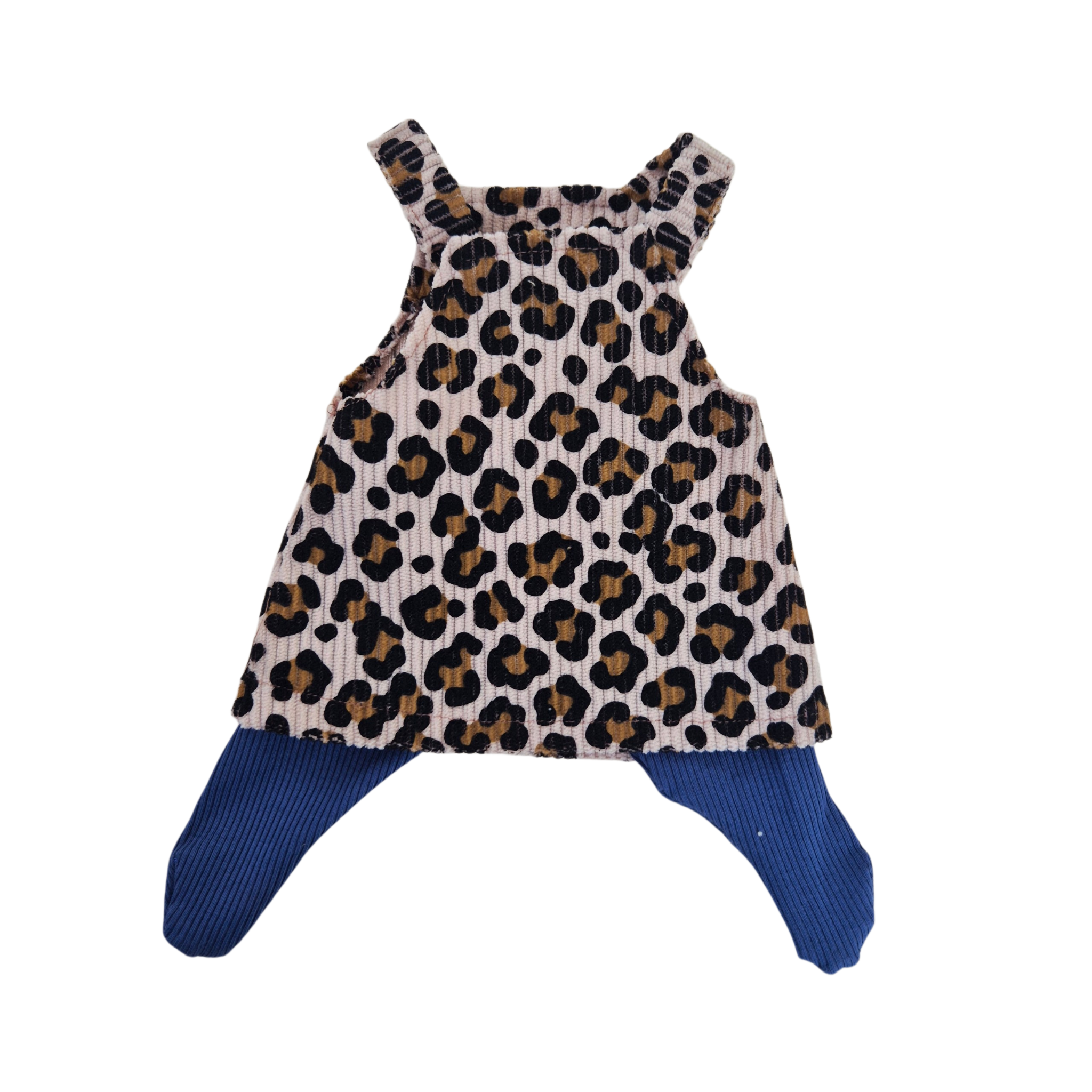 FELIX - robe salopette + collant bleu