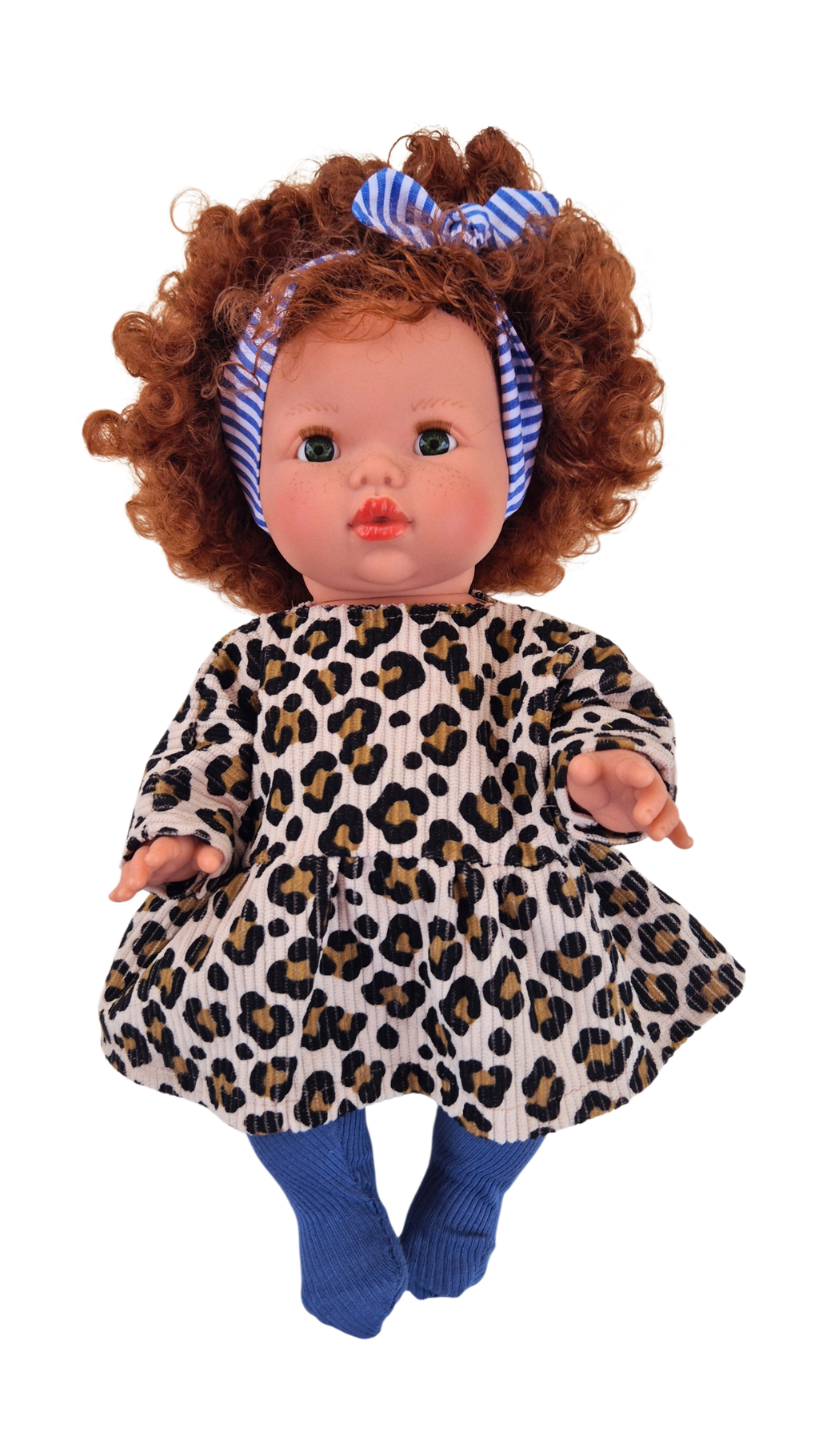 FELIX - robe salopette + collant + chemise et bandeau assorti