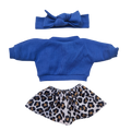 FELIX - jupe + sweat shirt et bandeau bleu