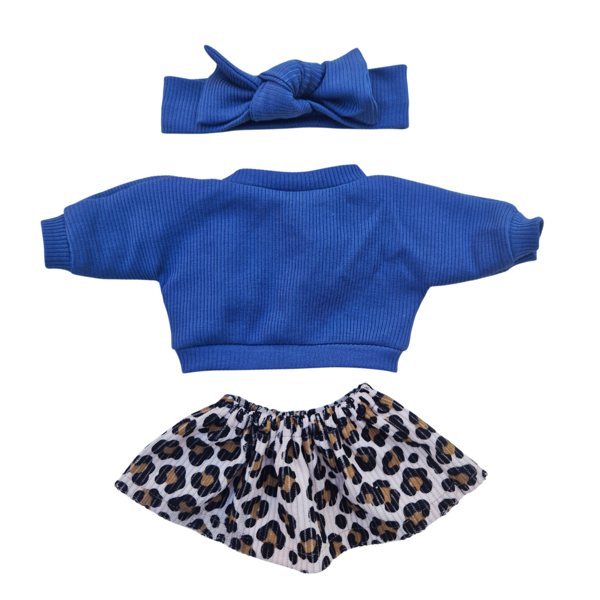 FELIX - jupe + sweat shirt et bandeau bleu