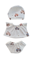 LUCIEN - CULOTTE + TEE-SHIRT + BONNEET ASORTIS