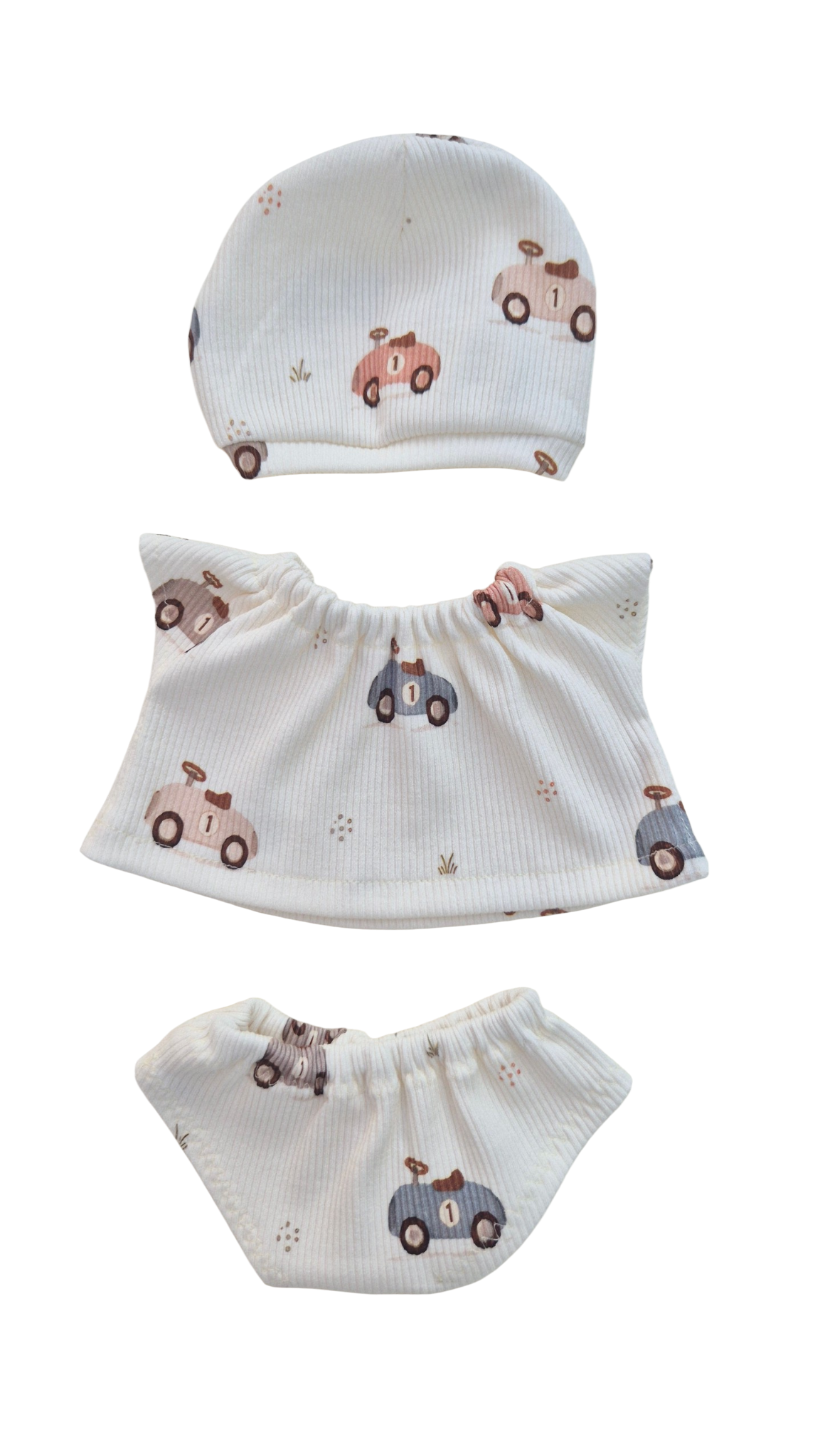 LUCIEN - CULOTTE + TEE-SHIRT + BONNEET ASORTIS
