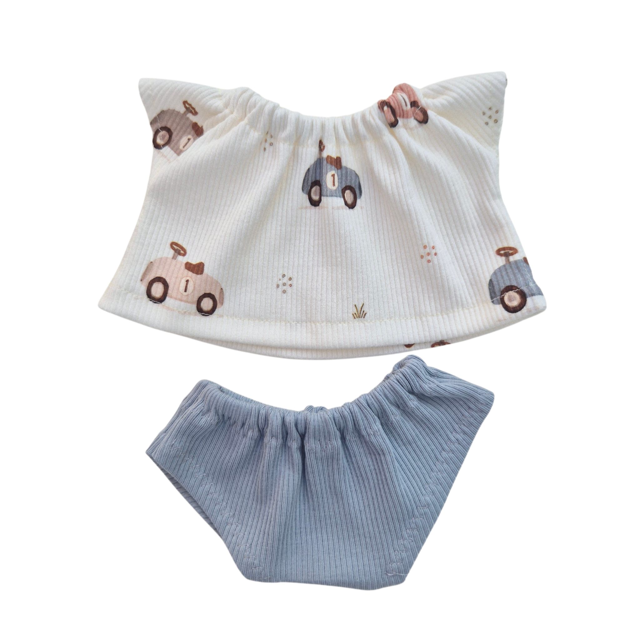 LUCIEN -  CULOTTE BLEUE + TEE-SHIRT