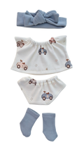 LUCIEN -TEE-SHIRT + CULOTTE ASSORTIS + CHAUSSETTES + BANDEAU