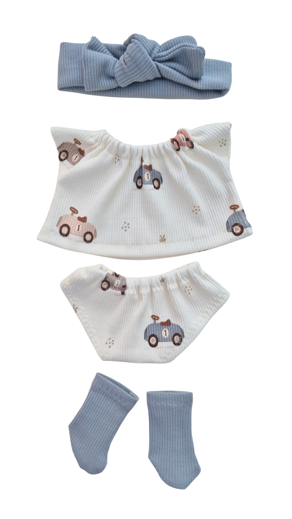 LUCIEN -TEE-SHIRT + CULOTTE ASSORTIS + CHAUSSETTES + BANDEAU