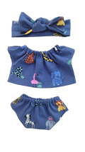 LEON - CULOTTE + TEE-SHIRT + BANDEAU
