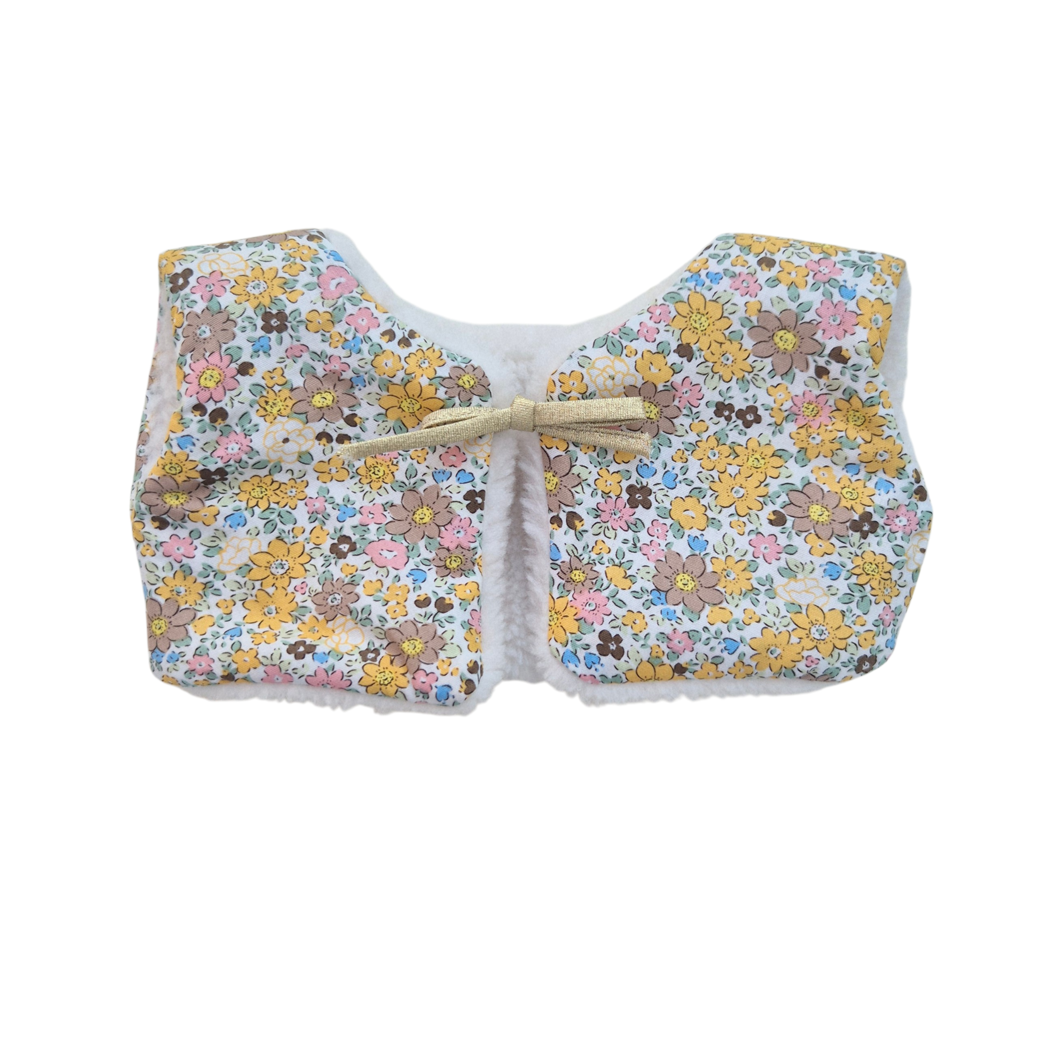 JUSTINE - Gilet réversible liberty jaune