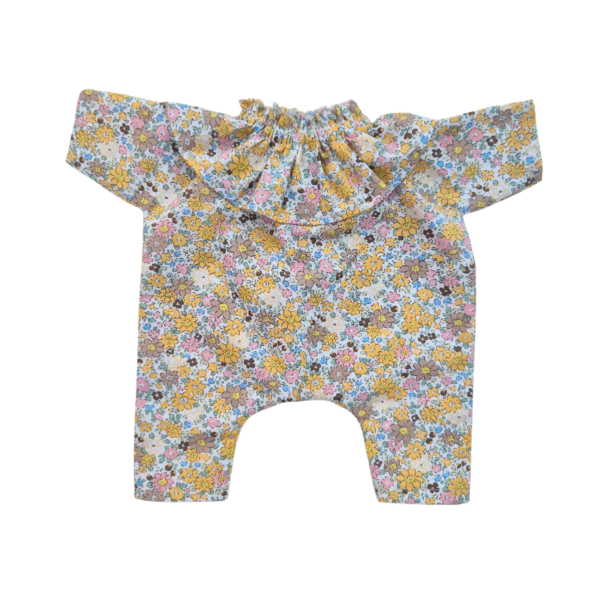 JUSTINE - Combinaison Pierrot liberty jaune