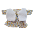 JUSTINE - robe liberty jaune + gilet