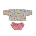 JUSTINE - Chemise liberty jaune + culotte rose