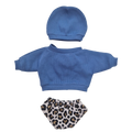 FELIX - culotte + sweat-shirt  et bonnet bleu