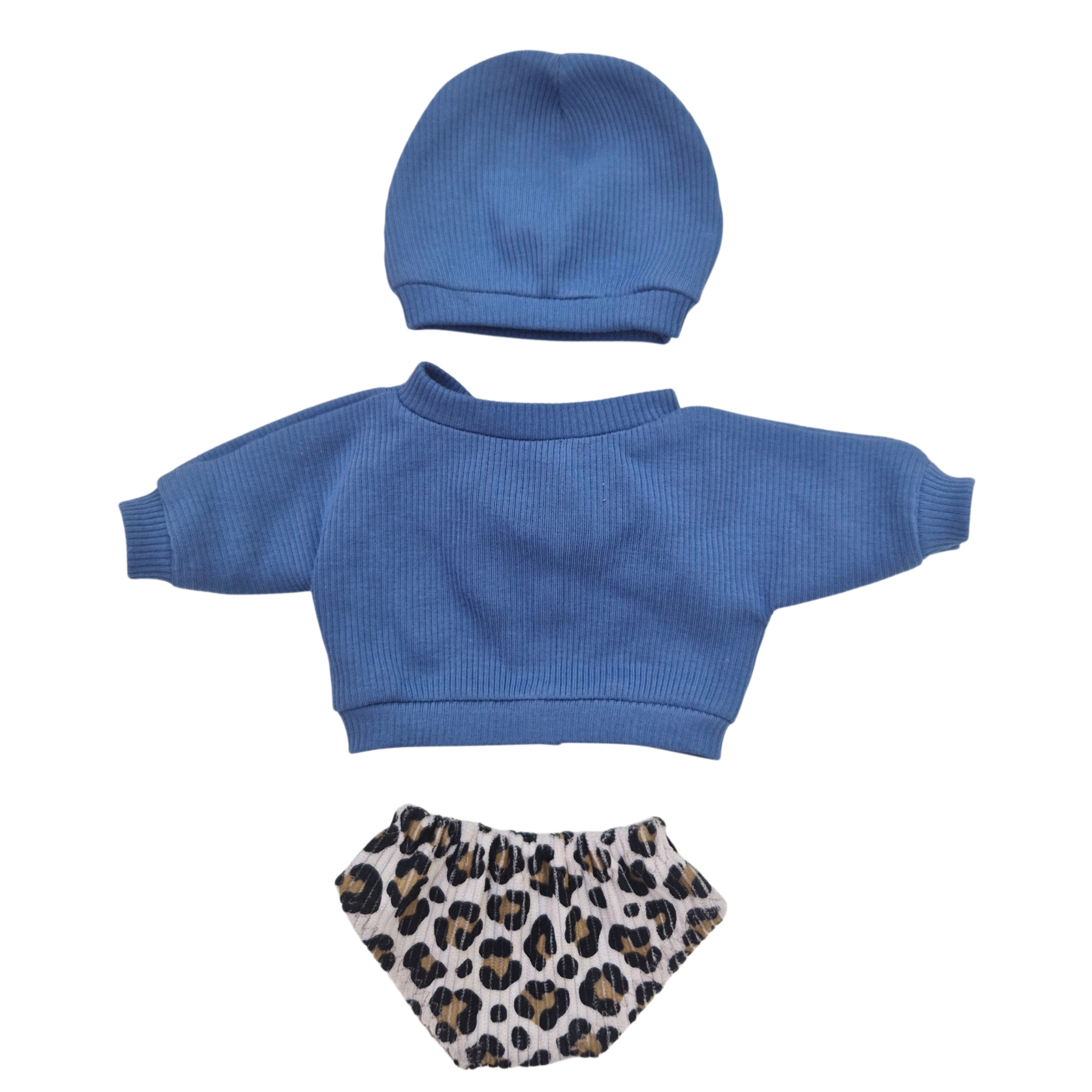 FELIX - culotte + sweat-shirt  et bonnet bleu