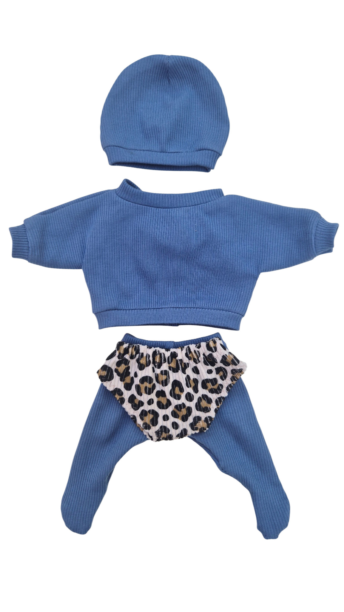 FELIX - culotte + sweat-shirt + collant et bonnet bleu