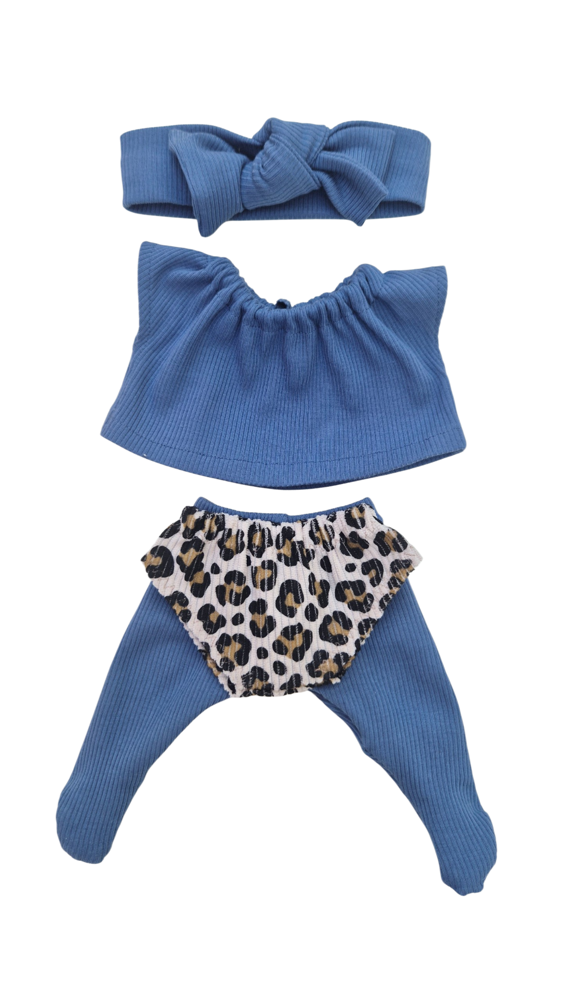 FELIX - culotte + tee-shirt collant et bonnet bleu
